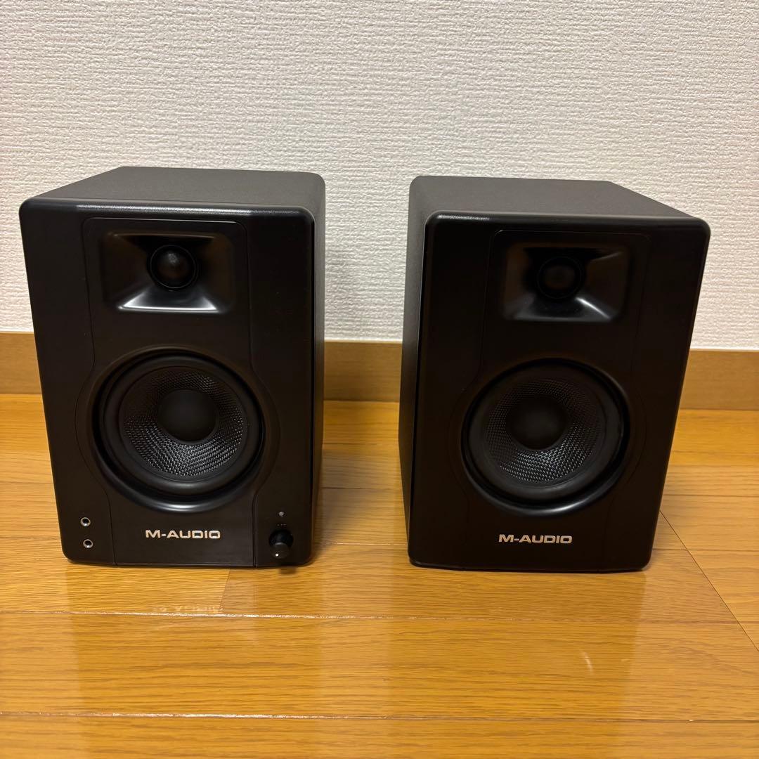 【高品質ケーブル付】M-AUDIO BX4 モニタースピーカー ペア 動作確認済