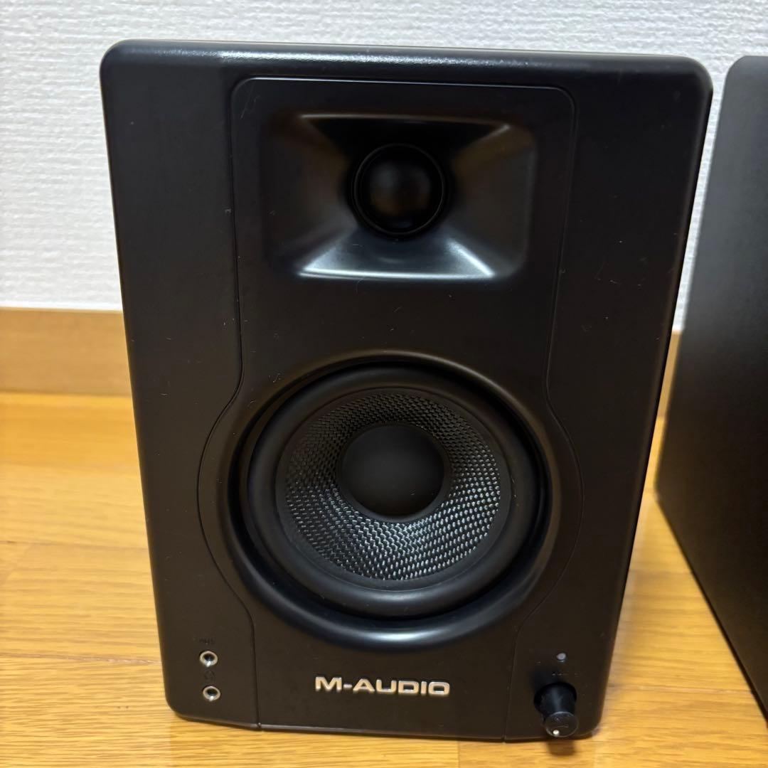 【高品質ケーブル付】M-AUDIO BX4 モニタースピーカー ペア 動作確認済