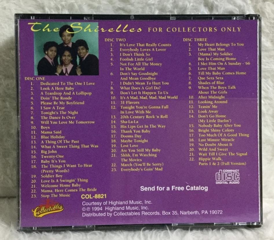 洋楽 The Shirelles For Collectors Only