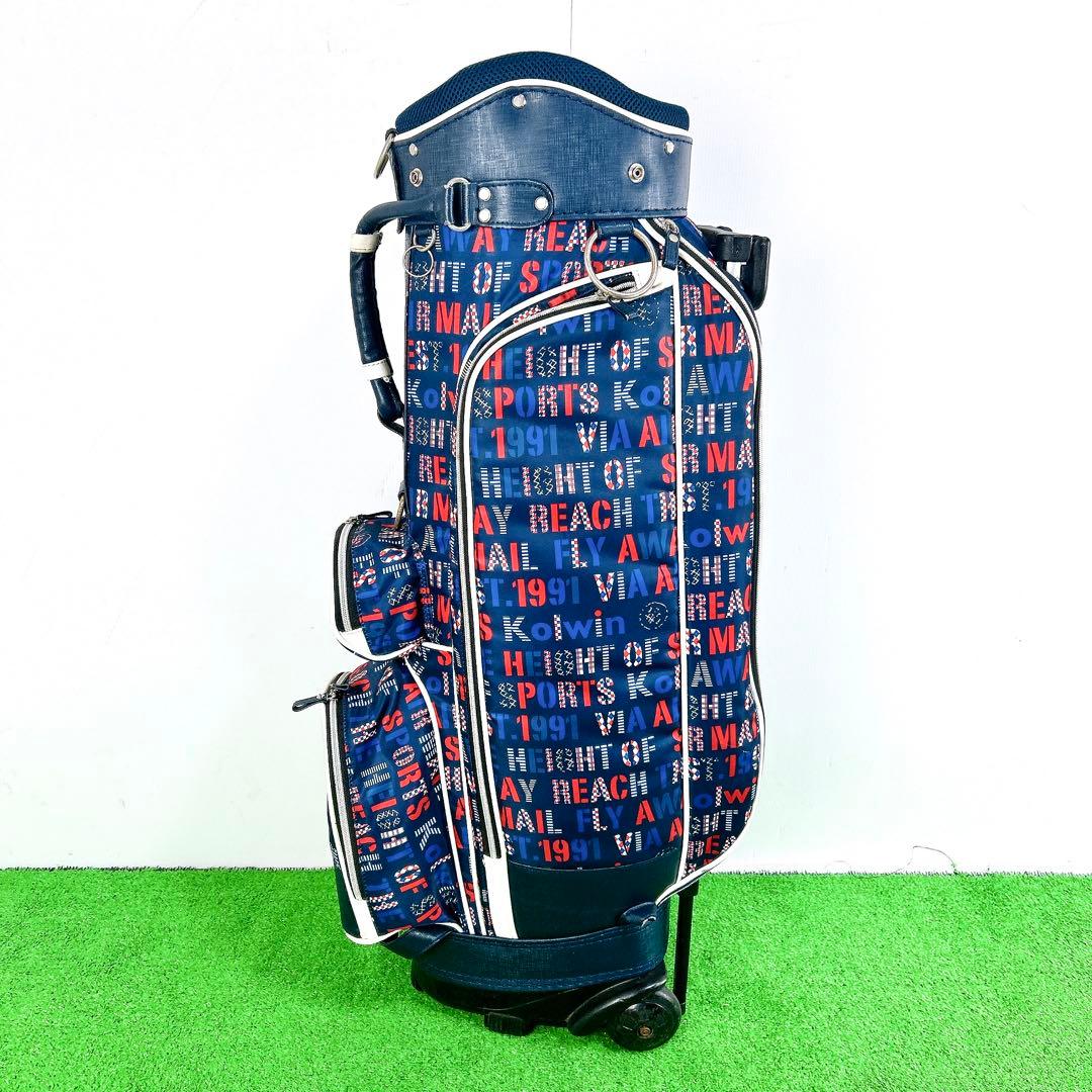 Kolwinコルウィン　レディース　キャスター付きキャディバッグ　コロコロ