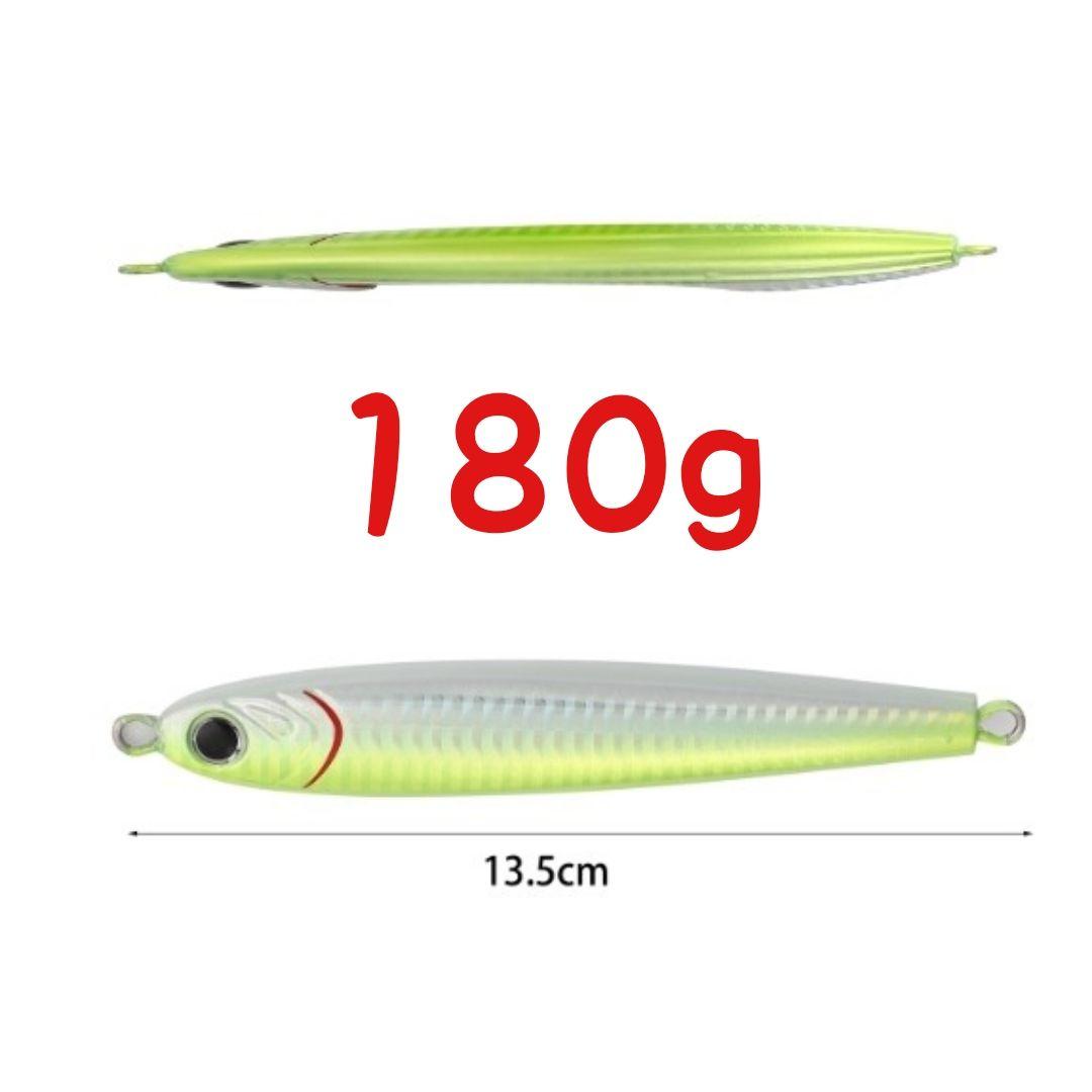 ７本 セット 200g メタルジグ クイックゼロワン 形状 グロー 夜光 伊勢湾