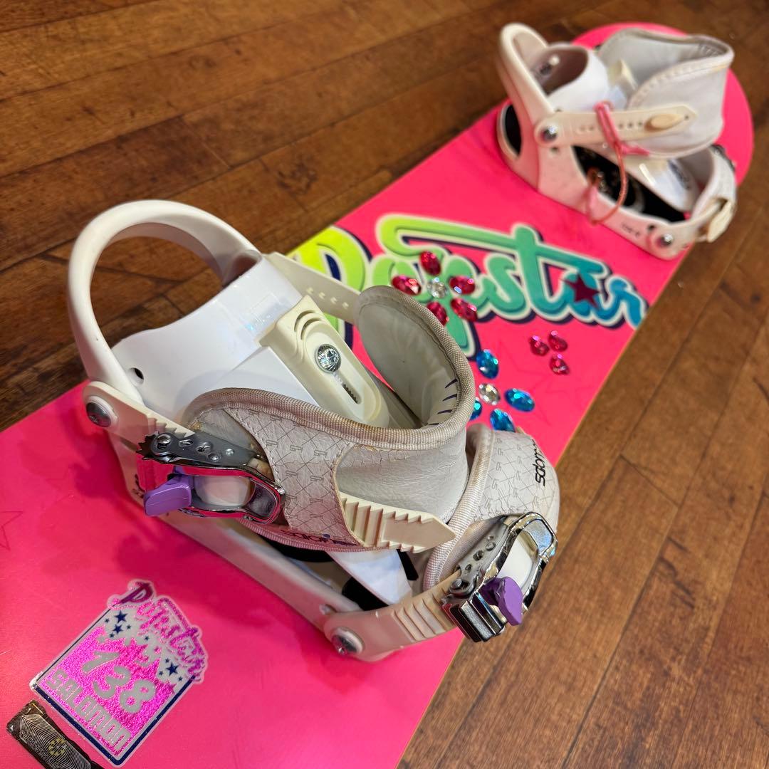 送込！レディース スノーボードセットSalomon 138cm 23.5cm