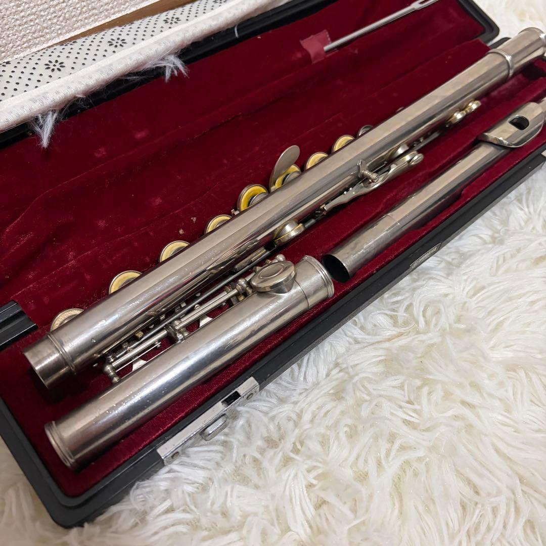 後期モデル ヤマハ フルート YFL-211 管楽器 Eメカ付き 良品 初心者