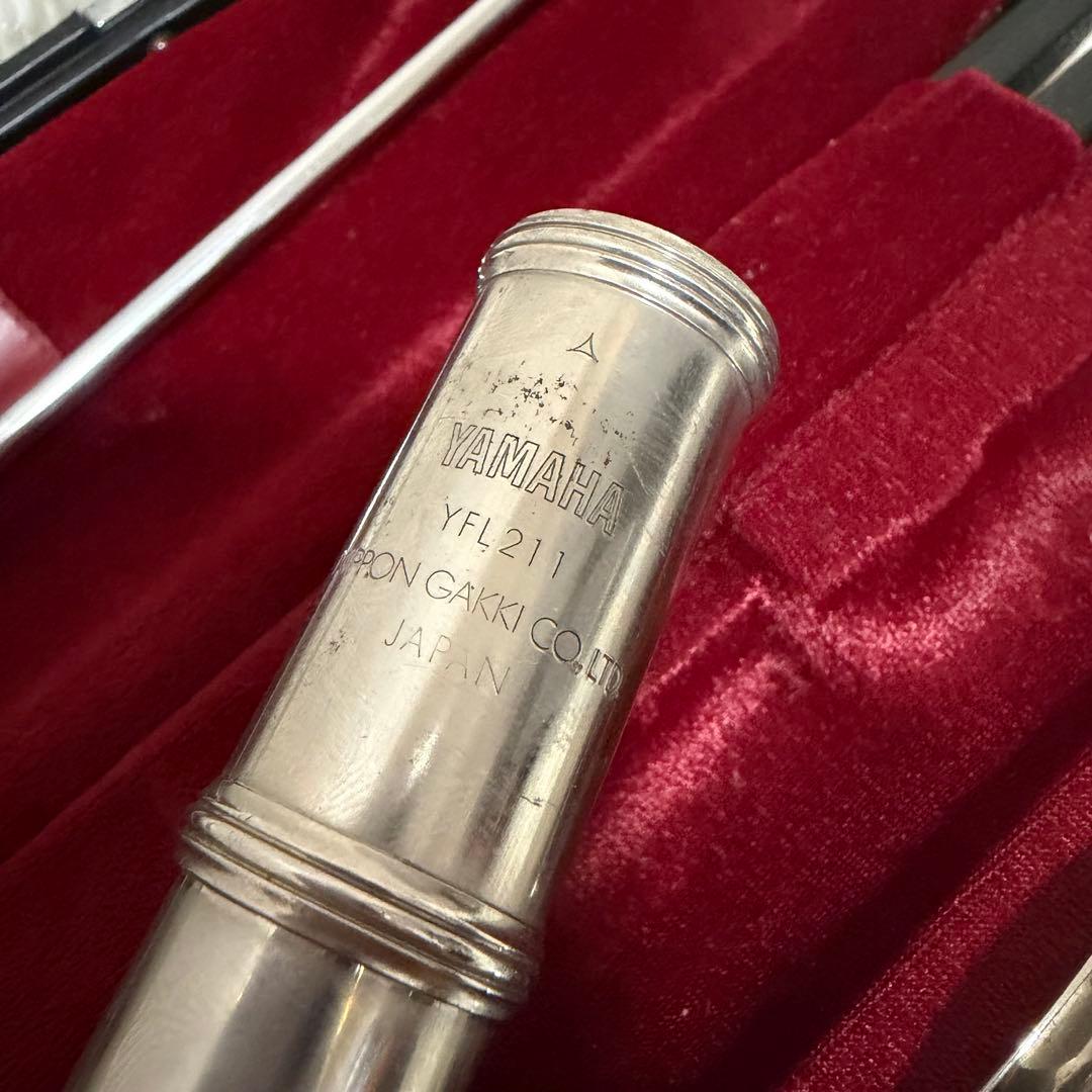 後期モデル ヤマハ フルート YFL-211 管楽器 Eメカ付き 良品 初心者