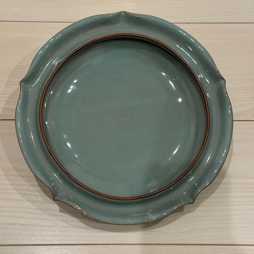 青磁 飾り壺小野卓