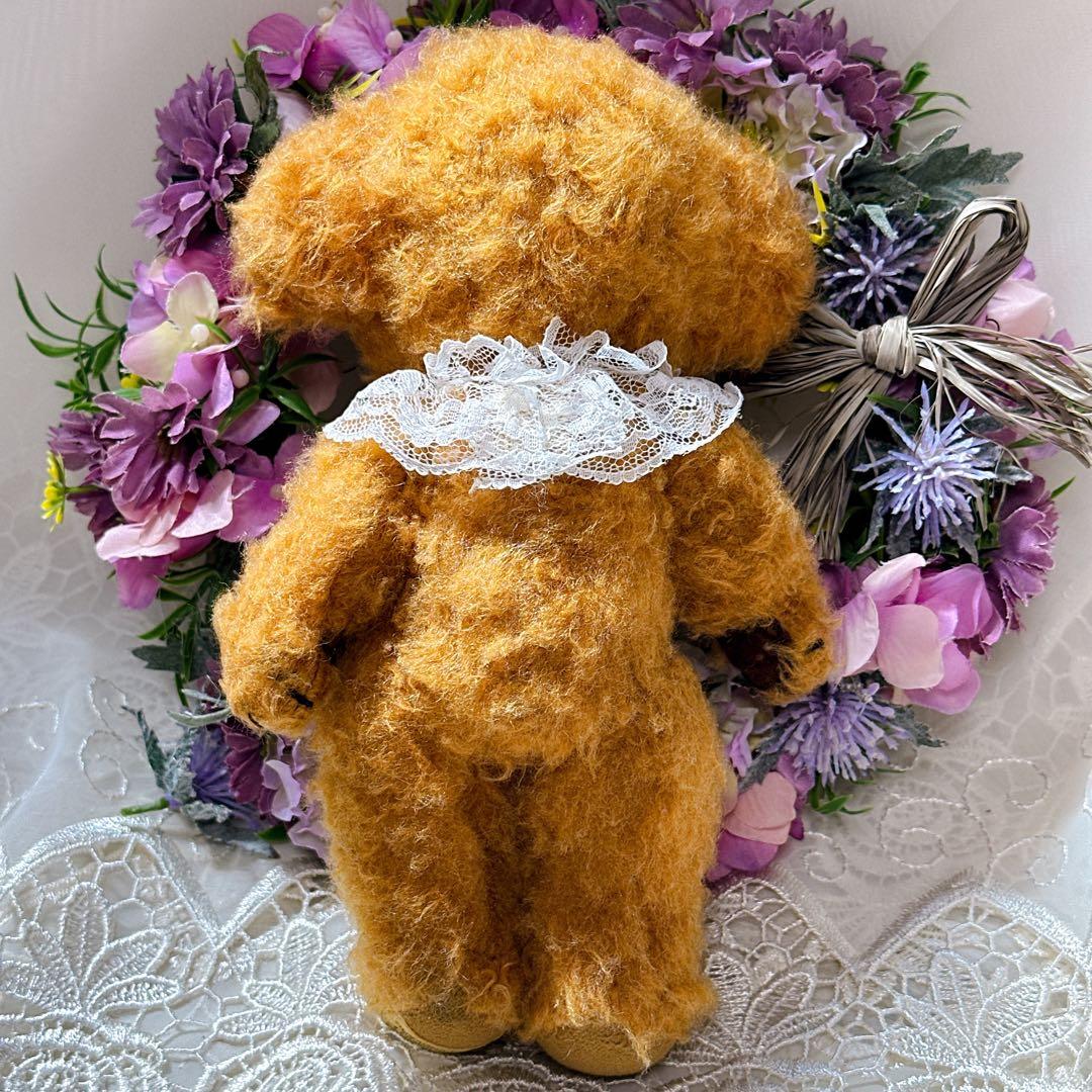 ✨レア✨❤️オレンジブラウンのちびチーキー❤️メリーソート　アンティークテディベア