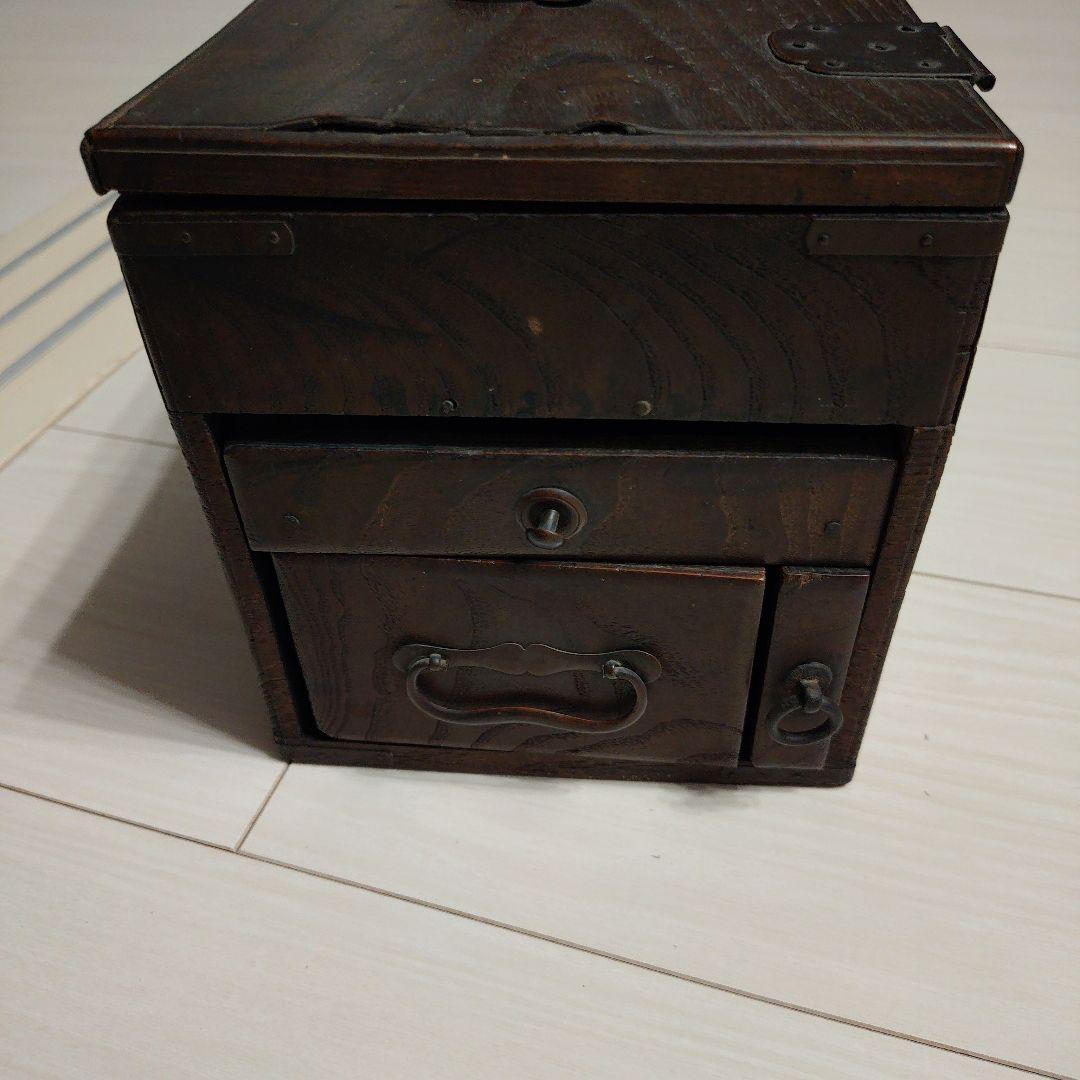 明治時代　硯箱　古道具　アンティーク