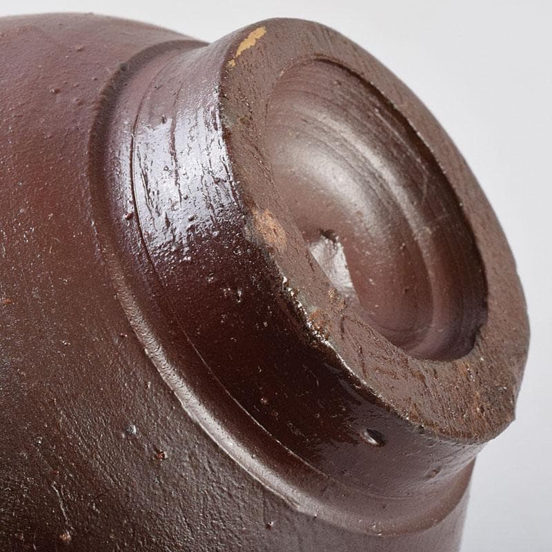 備前焼　人間国宝　藤原雄作　盃　ぐい呑　共布共箱　C　R9249