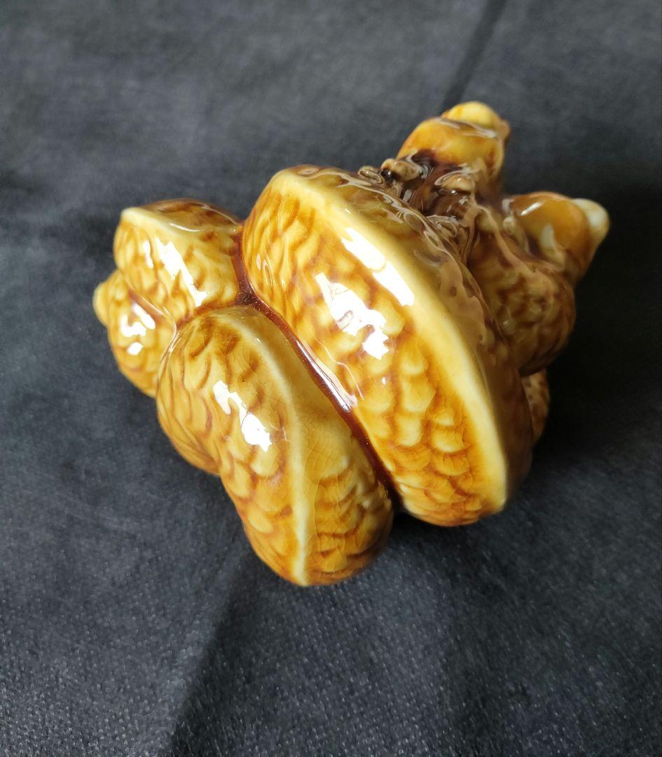 徳田八十吉　丙辰置物　深厚釉