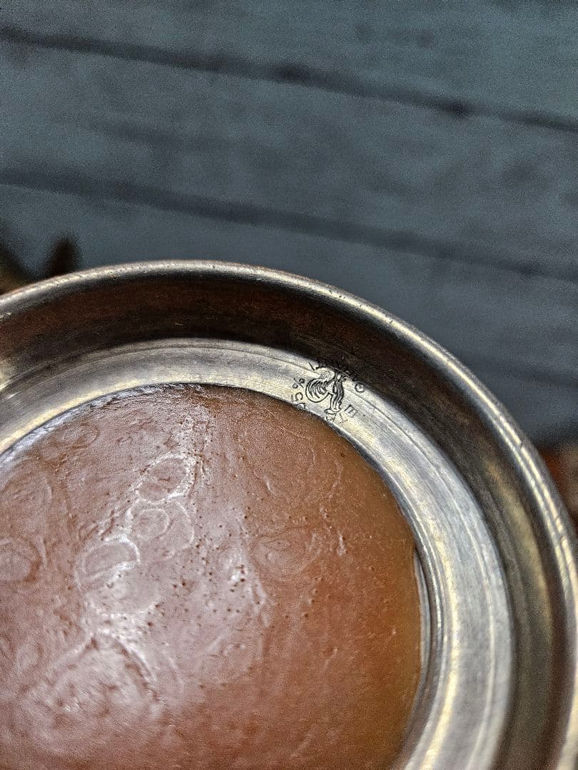 フランスアンティーク エタンと硝子の一輪挿し 花瓶 フラワーベース 花器