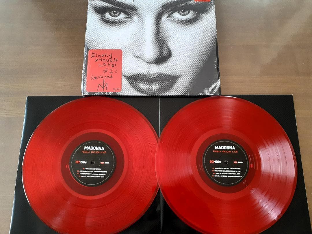 マドンナ 　Finally Enough Love　限定盤 赤カラー盤 LP