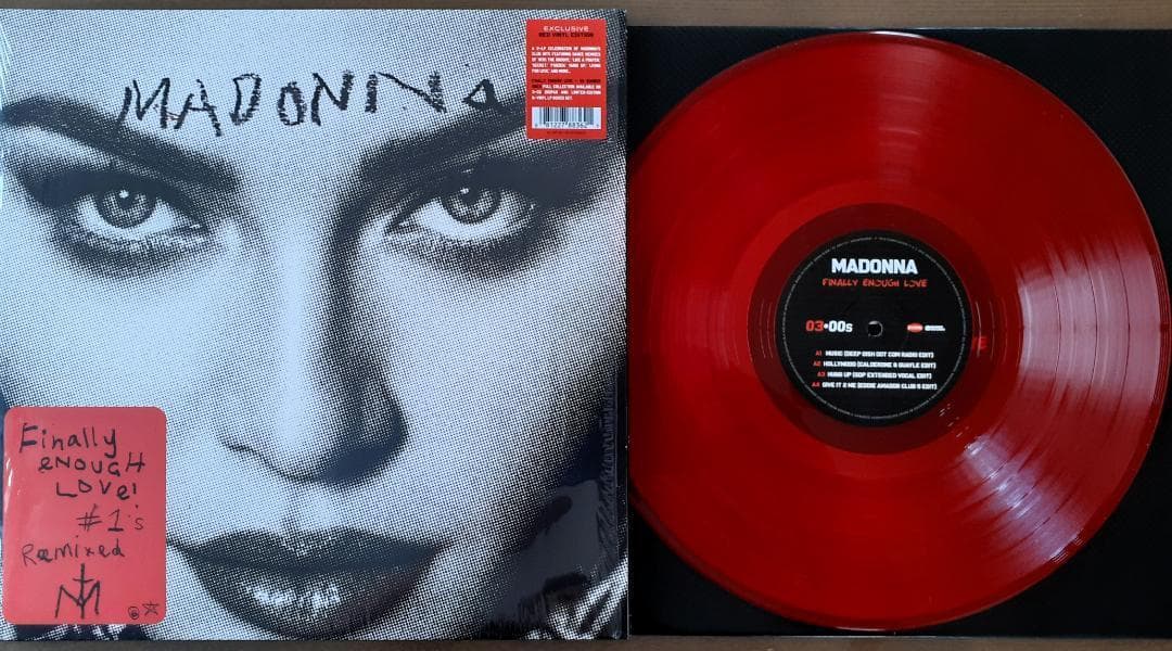 マドンナ 　Finally Enough Love　限定盤 赤カラー盤 LP