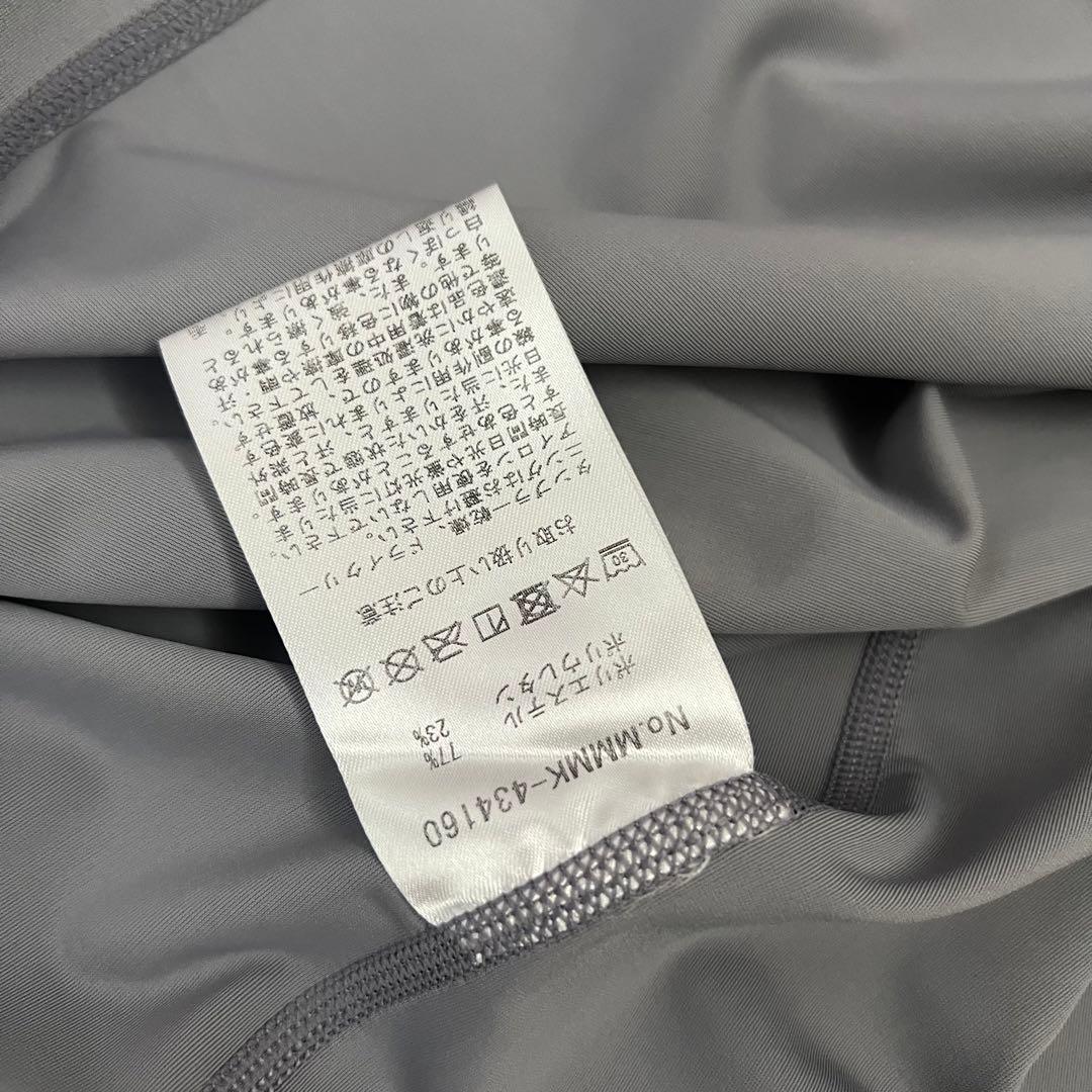 muta MARINE ムータマリン　バイカラー　ハイネック　半袖シャツ　ロゴ