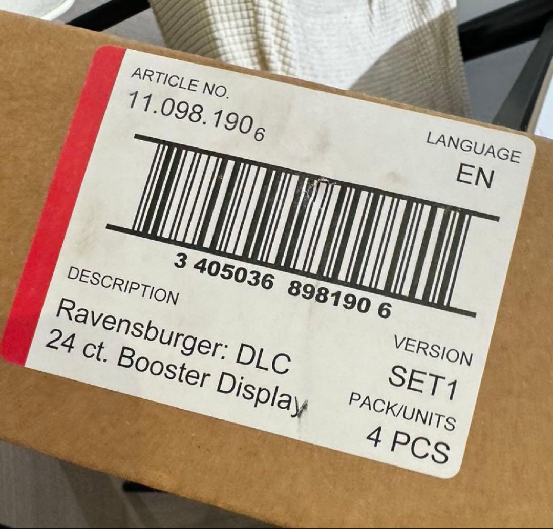 英語版ロルカナ　lorcana first chapter　未開封4 BOX