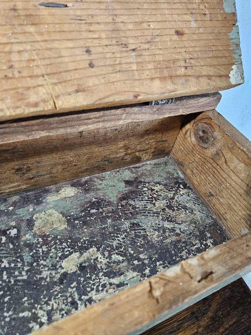 USAヴィンテージ 木製のツールボックス 小物 木箱 道具入れ