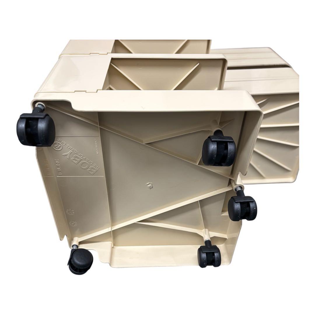 B-LINE ボビーワゴン 3段5トレイ　ベージュ　/ジョエ・コロンボ