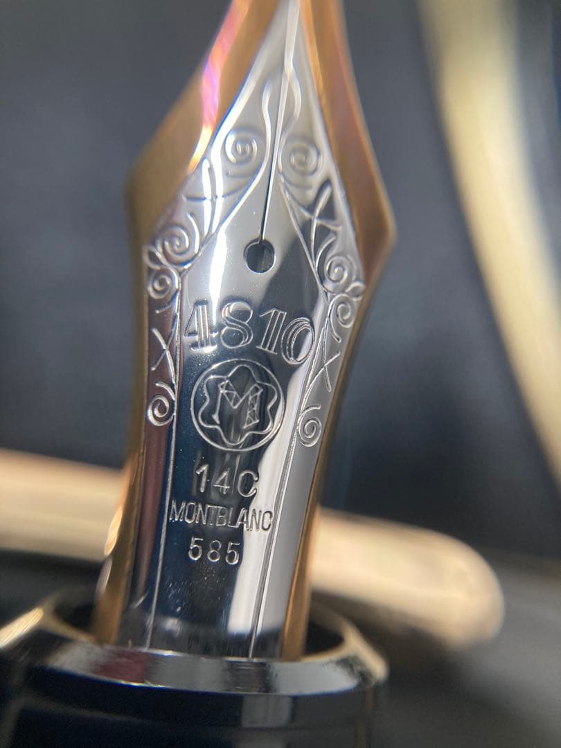 モンブラン・マイスターシュティック 万年筆 黒 金ペン先　149 極美品