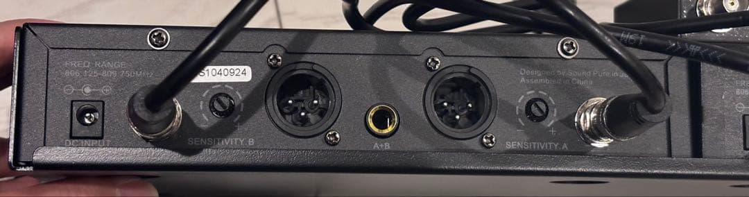 SOUND PURE ワイヤレスマイク 8011II①箱あり