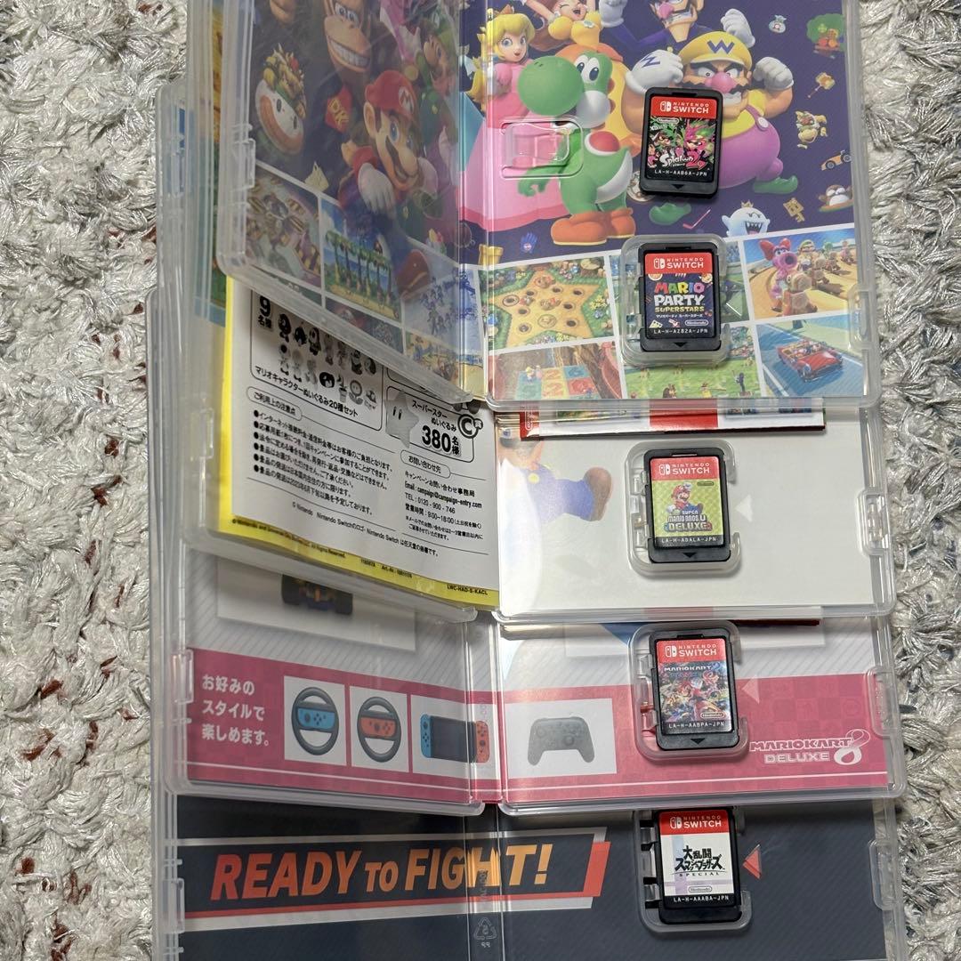 Nintendo Switch 本体 + 人気ソフト5本+周辺機器セット