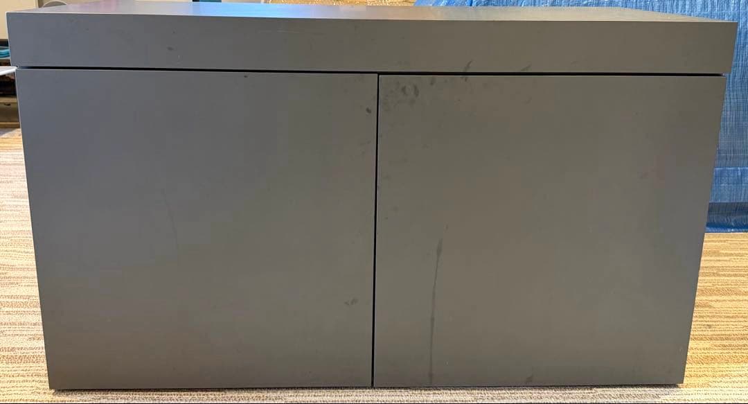 ADA ウッドキャビネット ガンメタ 1200 スタンド付き