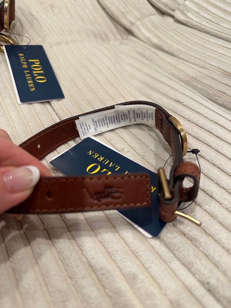 【新品未使用】【値下げ中】Polo Ralph Lauren 犬用リードブラウン