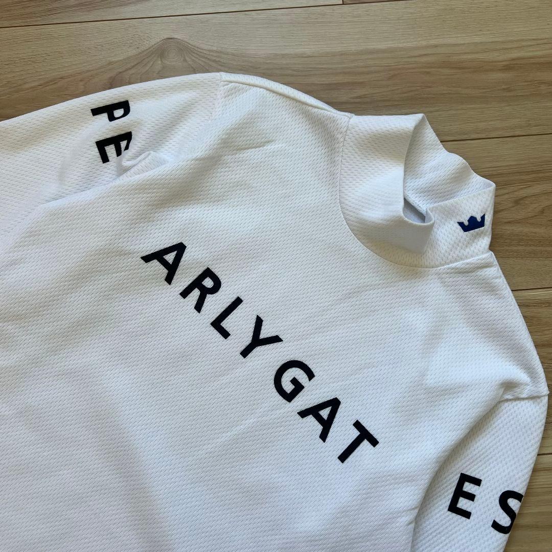 PEARLY GATES パーリーゲイツ　メッシュダンボール　モックネック　長袖