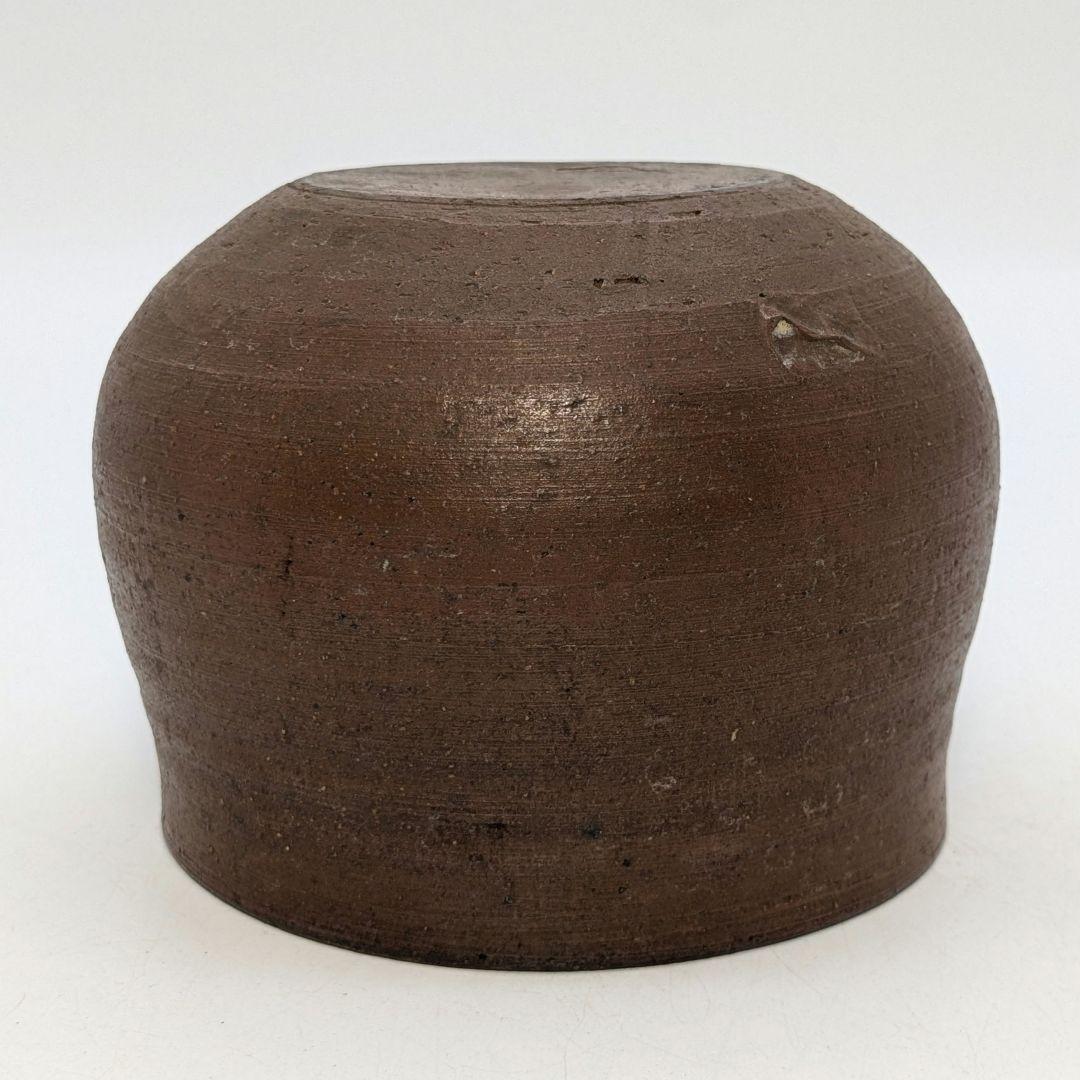 初代藤田龍峰 備前焼 建水 合箱 抹茶道具 茶器 食器 容器 茶こぼし 在銘