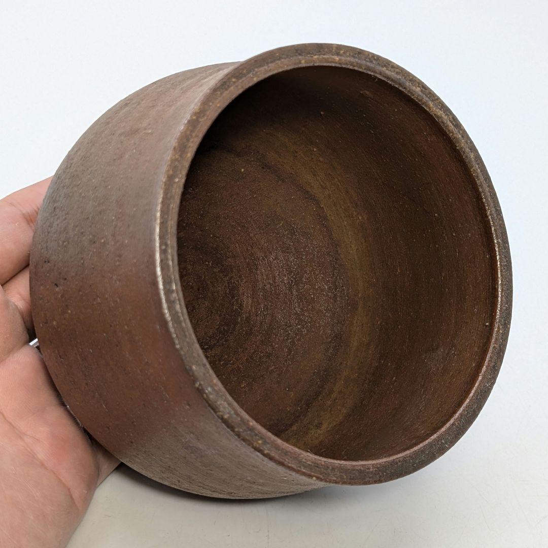 初代藤田龍峰 備前焼 建水 合箱 抹茶道具 茶器 食器 容器 茶こぼし 在銘