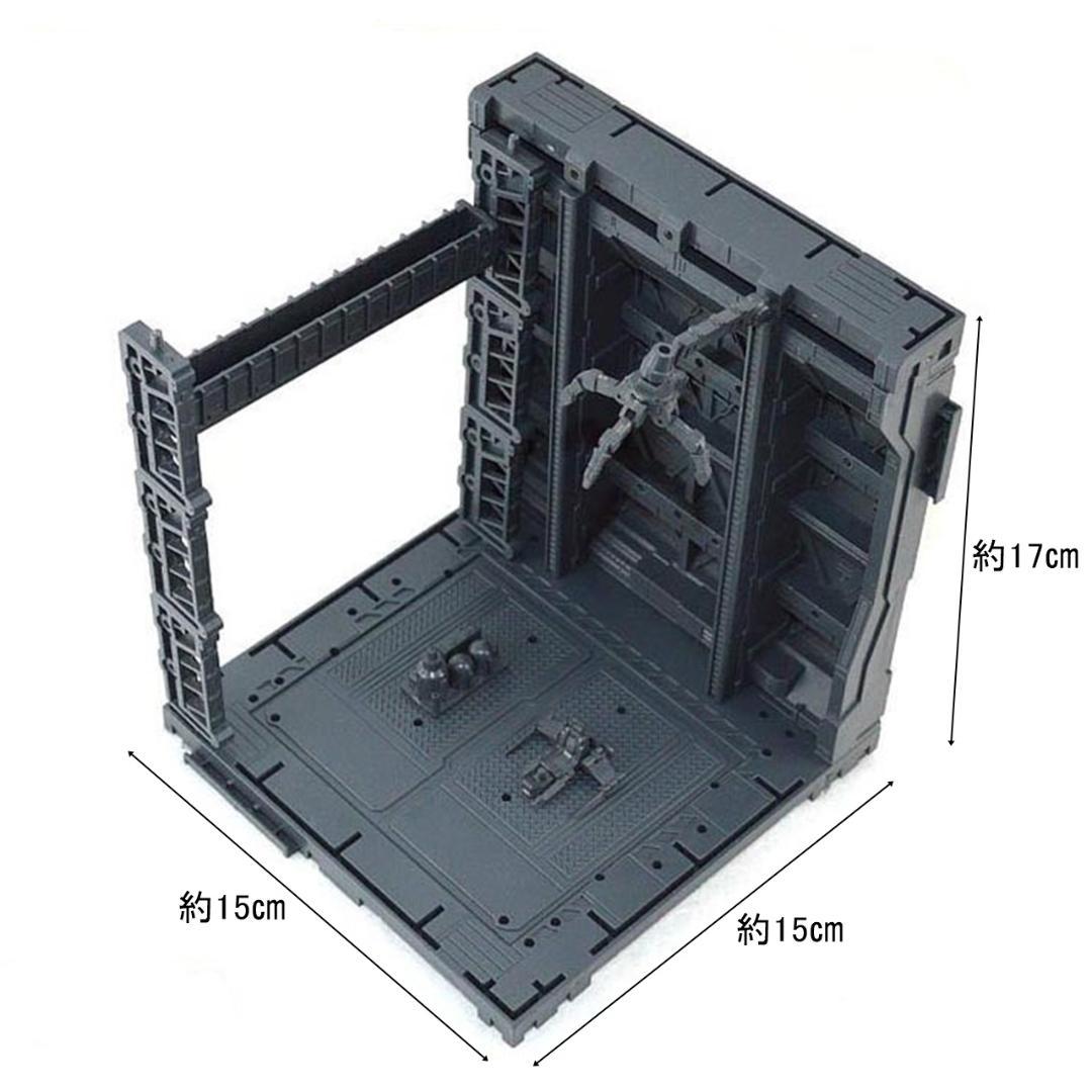 ガンプラ ジオラマ ベース (A+B+F+Gセット) 格納庫 基地