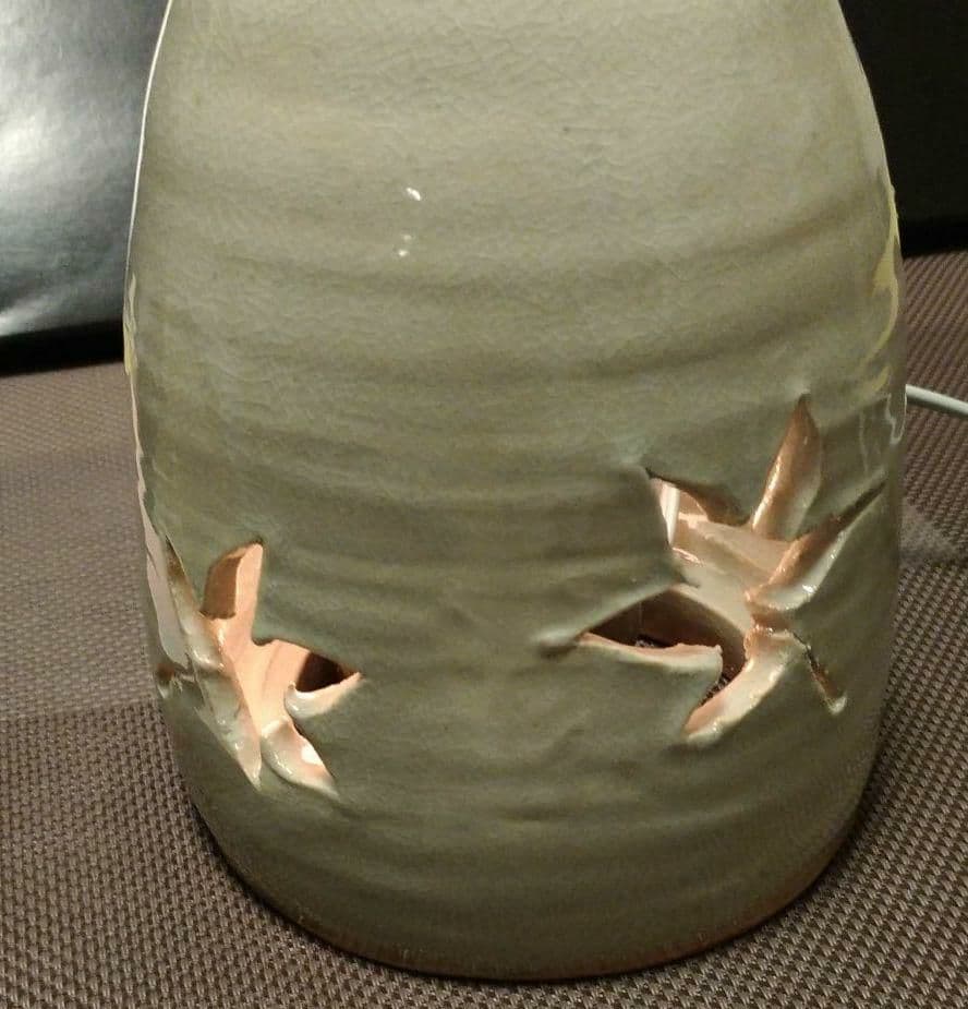 ☆限定品☆ランタン（萩焼）ライト もみじ