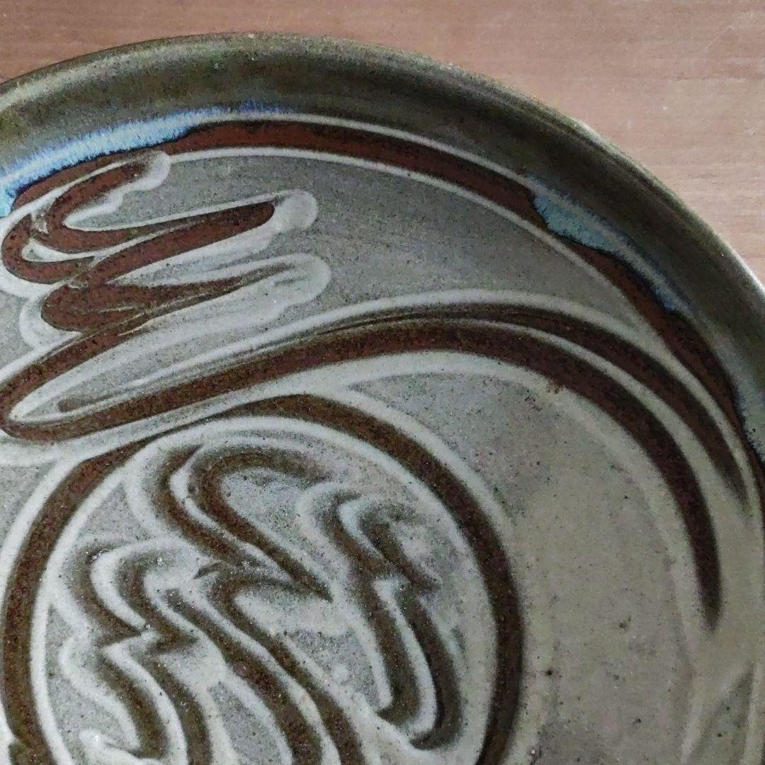 【美品】小石原焼　指描き 大皿（29.5㎝）指描き 民藝