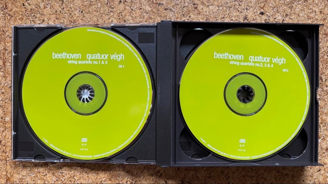 ヴェーグ四重奏団　ベートーヴェン弦楽四重奏曲全集1972ー74（8CD）