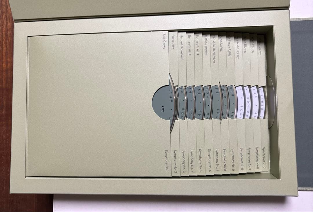 ベルリンフィル　ブルックナー交響曲全集(第1〜9番) CD9枚、ブルーレイ4枚組