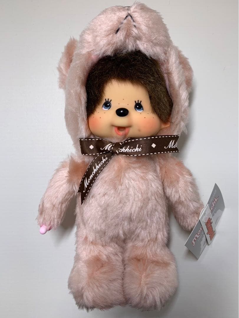 新品 テディベア モンチッチ ピンク monchhichi 2804