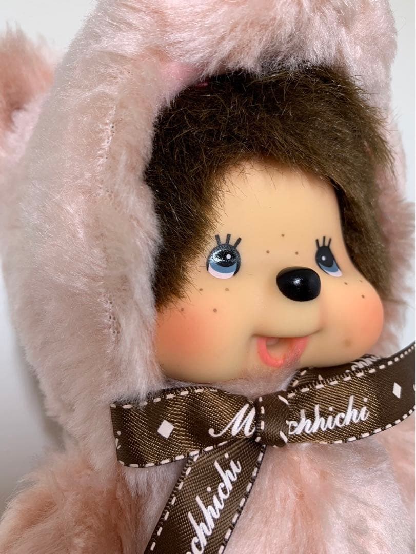 新品 テディベア モンチッチ ピンク monchhichi 2804