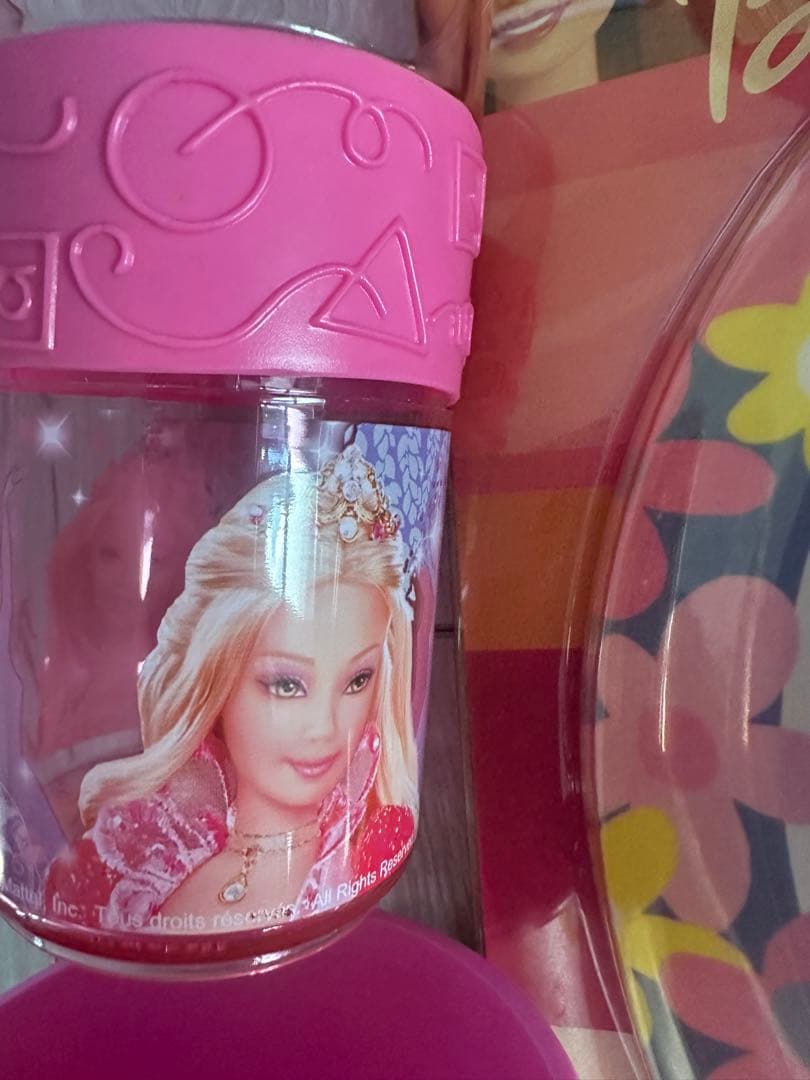 バービーBarbie食器セット　ヴィンテージ プレート　ピンクUSA