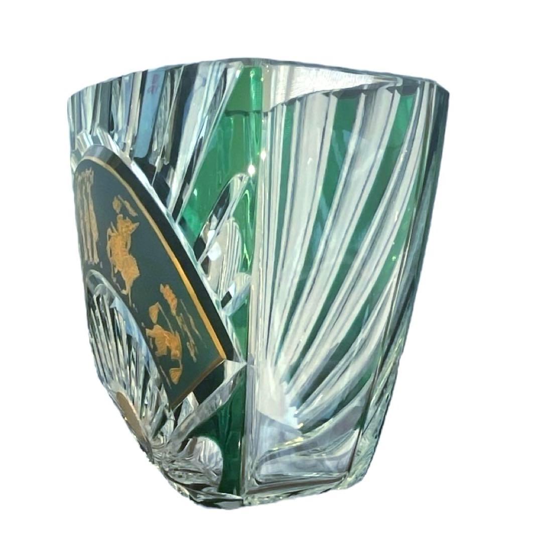 VAL SAINT LAMBERT 金彩カットガラス鉢 ベルギー製