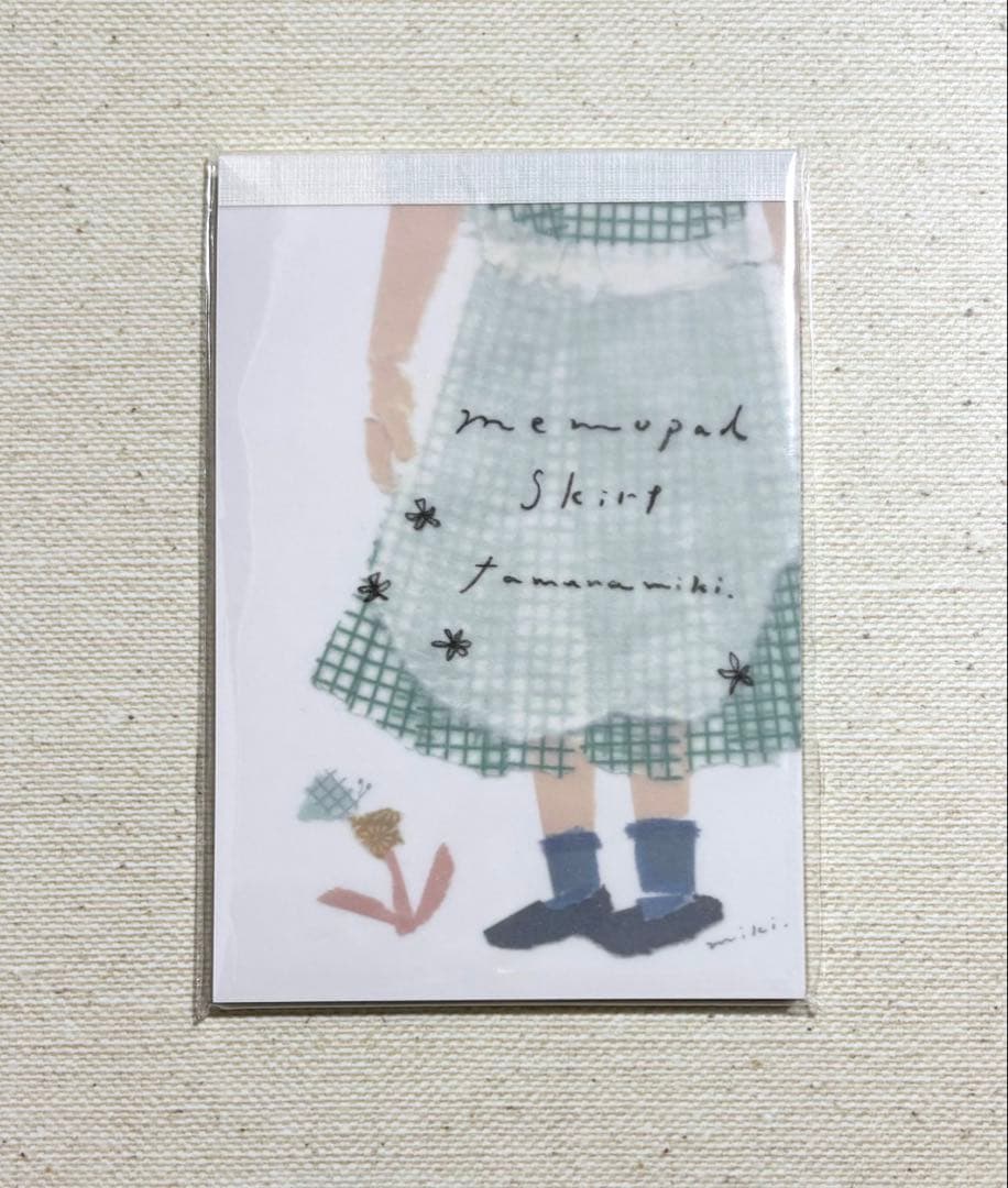 田村美紀さん　美濃和紙一筆箋100枚入　no.1、no.2 手紙社メモ2種類