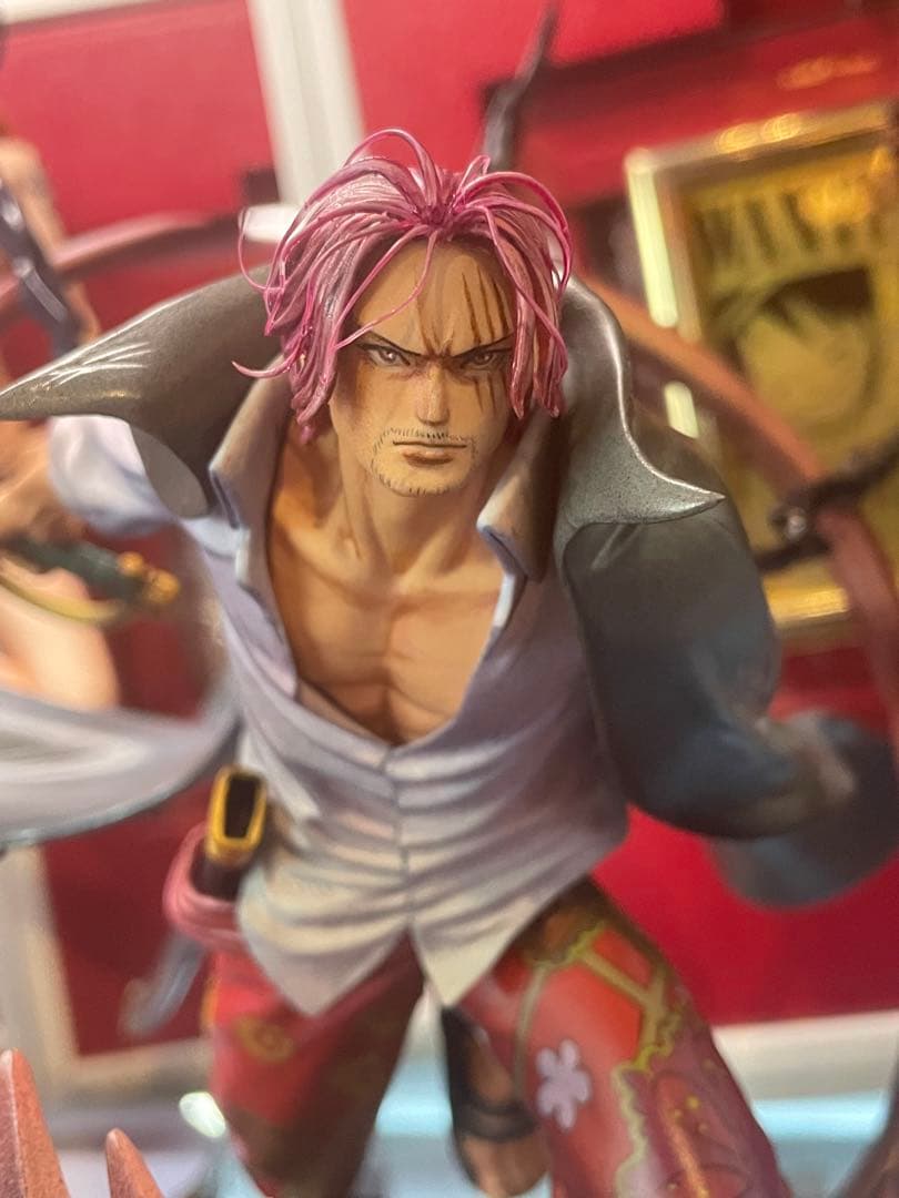 二次元 リペイント シャンクス 顔の描き直し 頭髪追加 塗装済み 完成品