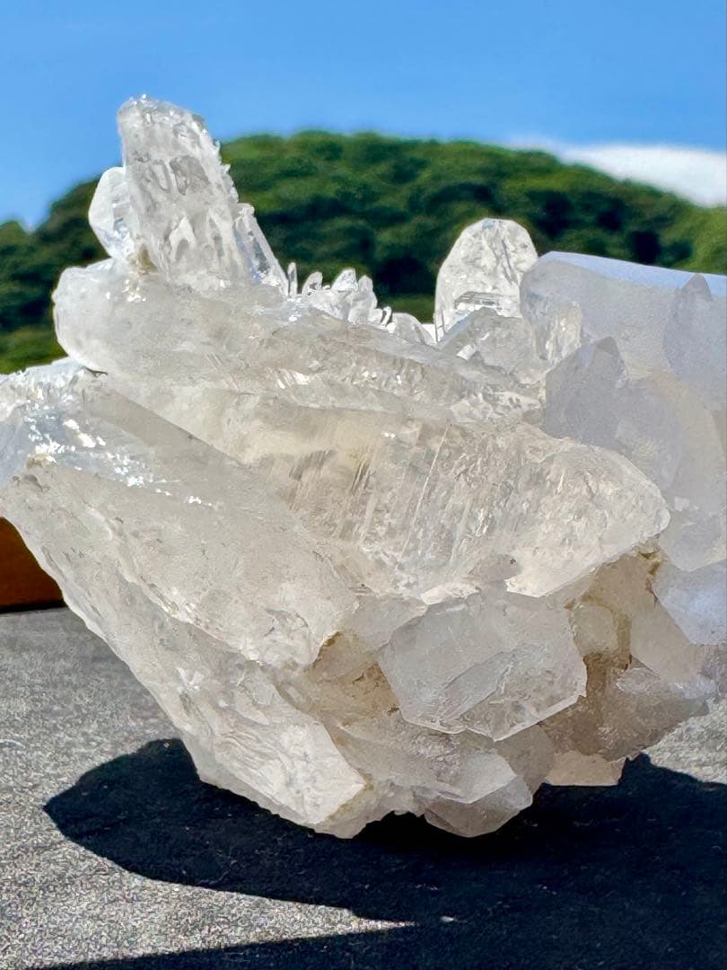 【国産鉱物】水晶クラスター(宮崎県) 鉱物標本