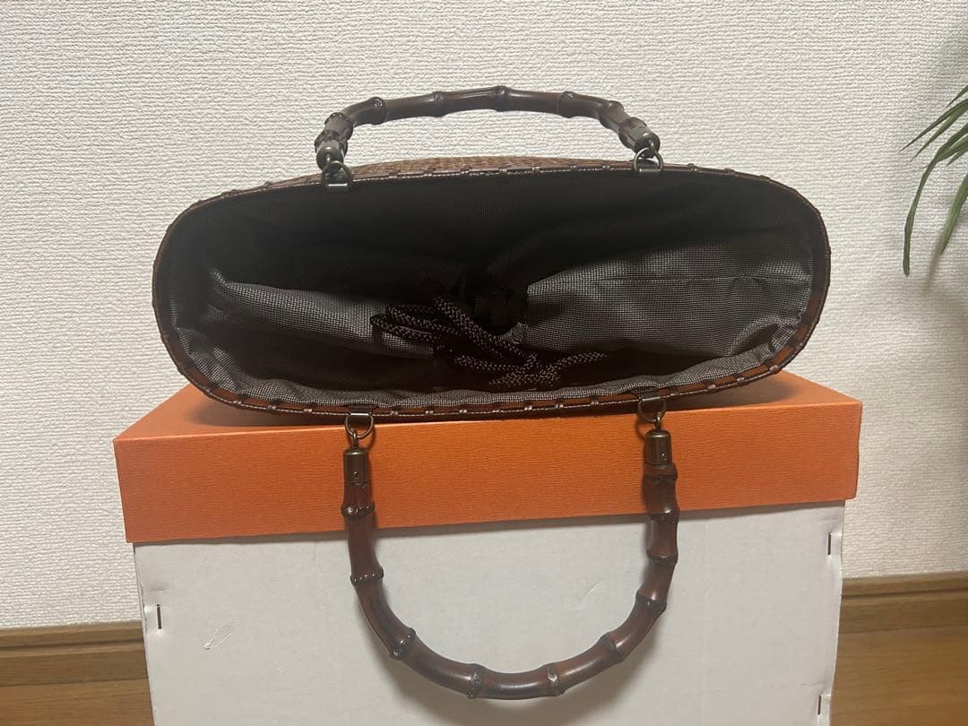 [未使用・美品]うるし竹大島バッグ　薩摩漆芸　瑞泉