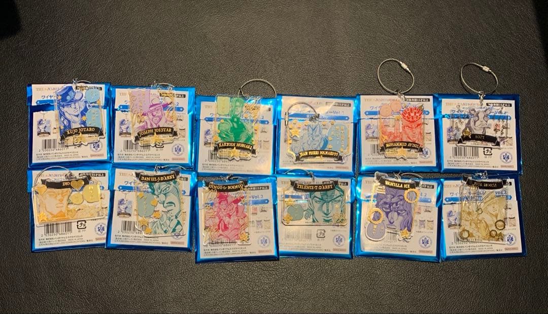ジョジョワールド ワイヤーキーホルダー Vol.2 全12種コンプ　セット