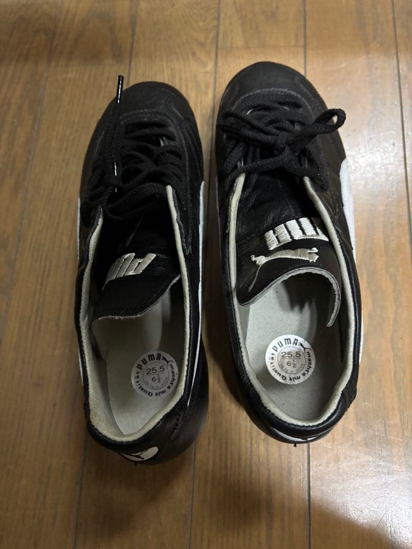 PUMA スパイクシューズ 25.5cm 黒　スフィーダ　カズ　三浦知良