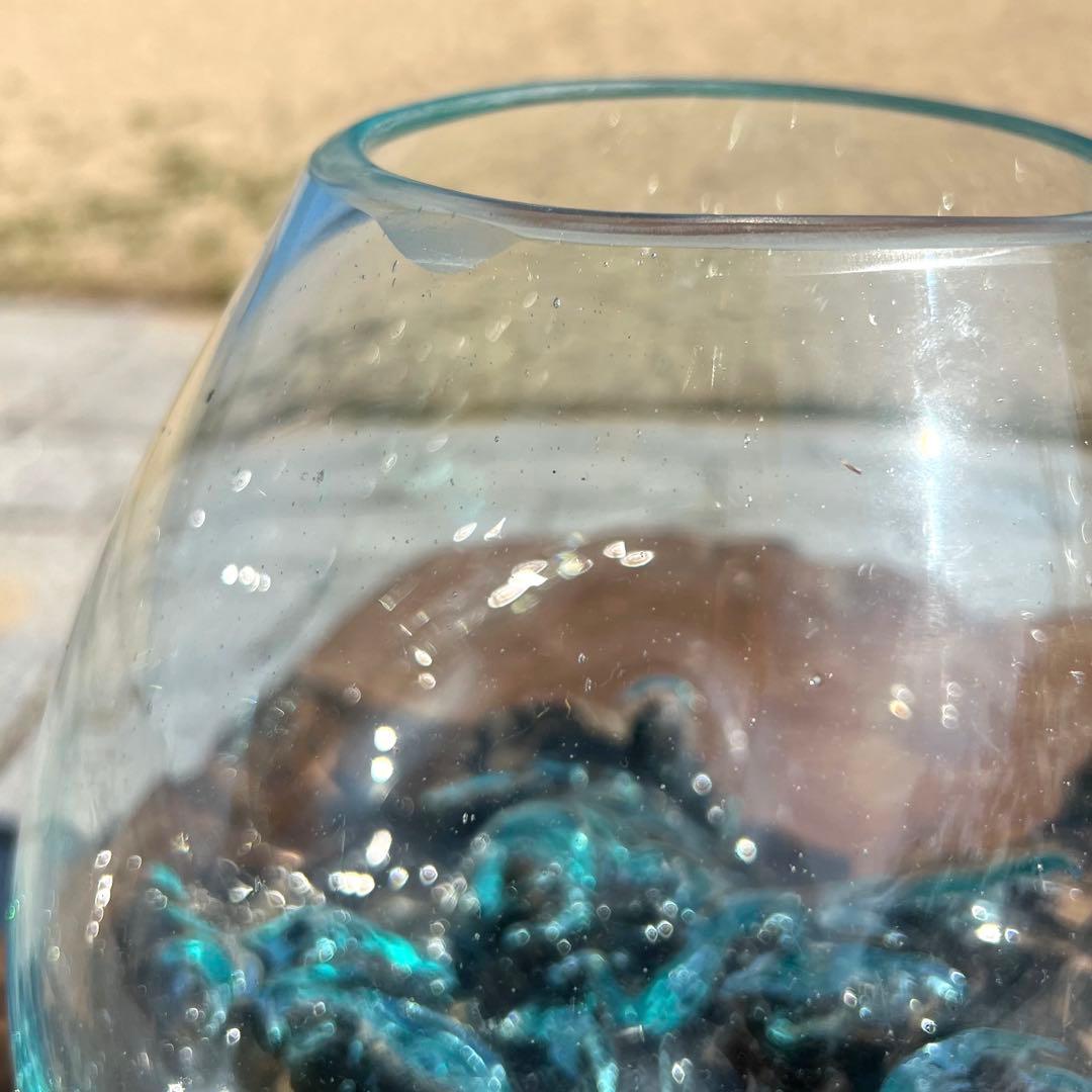 流木ガラス オブジェ中R 花瓶 金魚鉢 ガーデニング テラリウム 観賞魚 容器