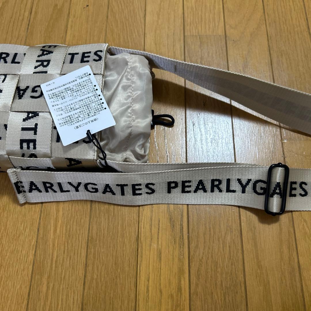 PEARLY GATES PGロゴテープ グルショルダーミニバッグカートポーチ