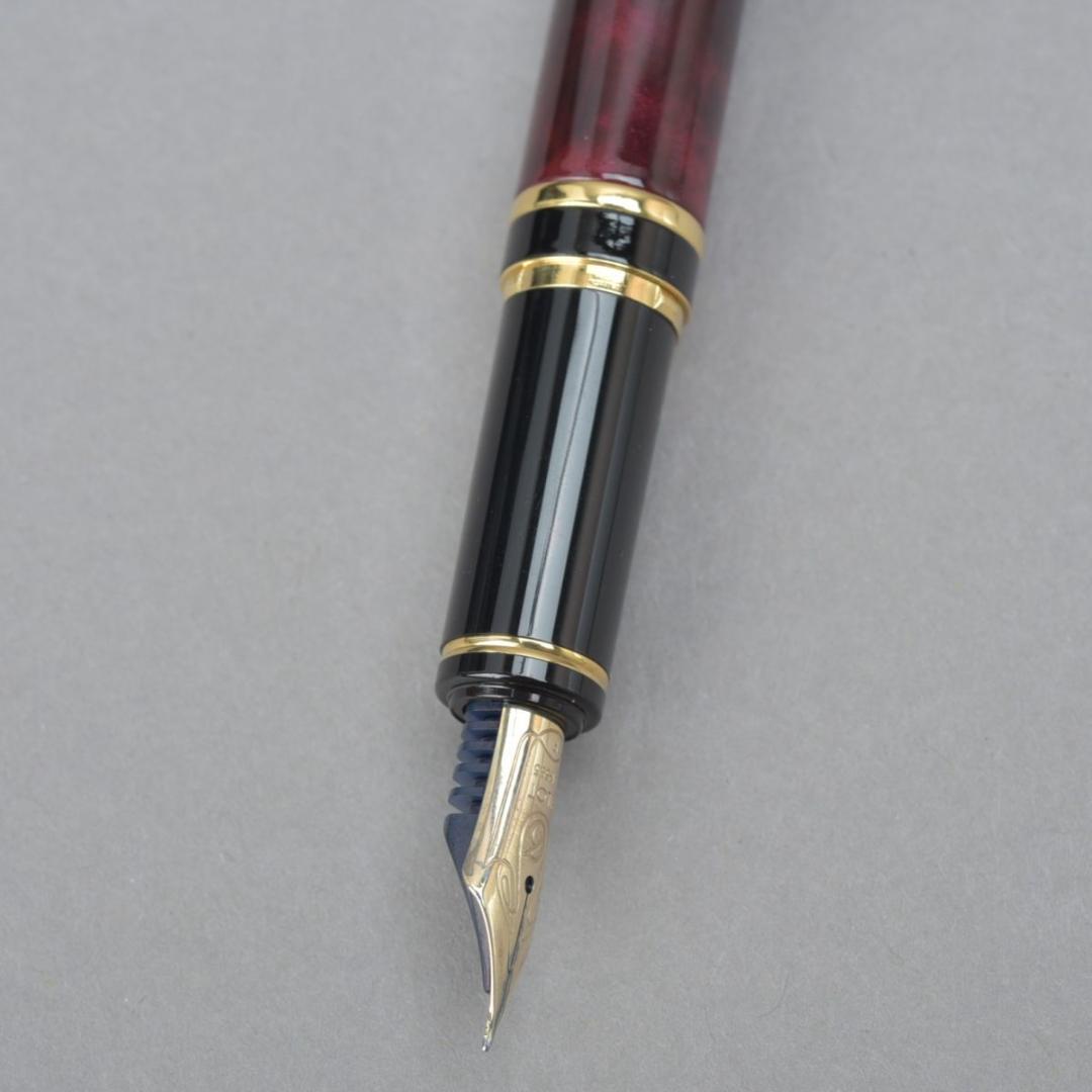 極美品 PILOT パイロット 万年筆ペン先14K-585F ボルドー ゴールド