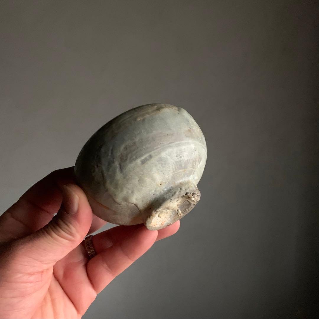 高麗青磁 白黒象嵌 盃 ぐい呑み 酒器 古美術 古道具 アンティーク