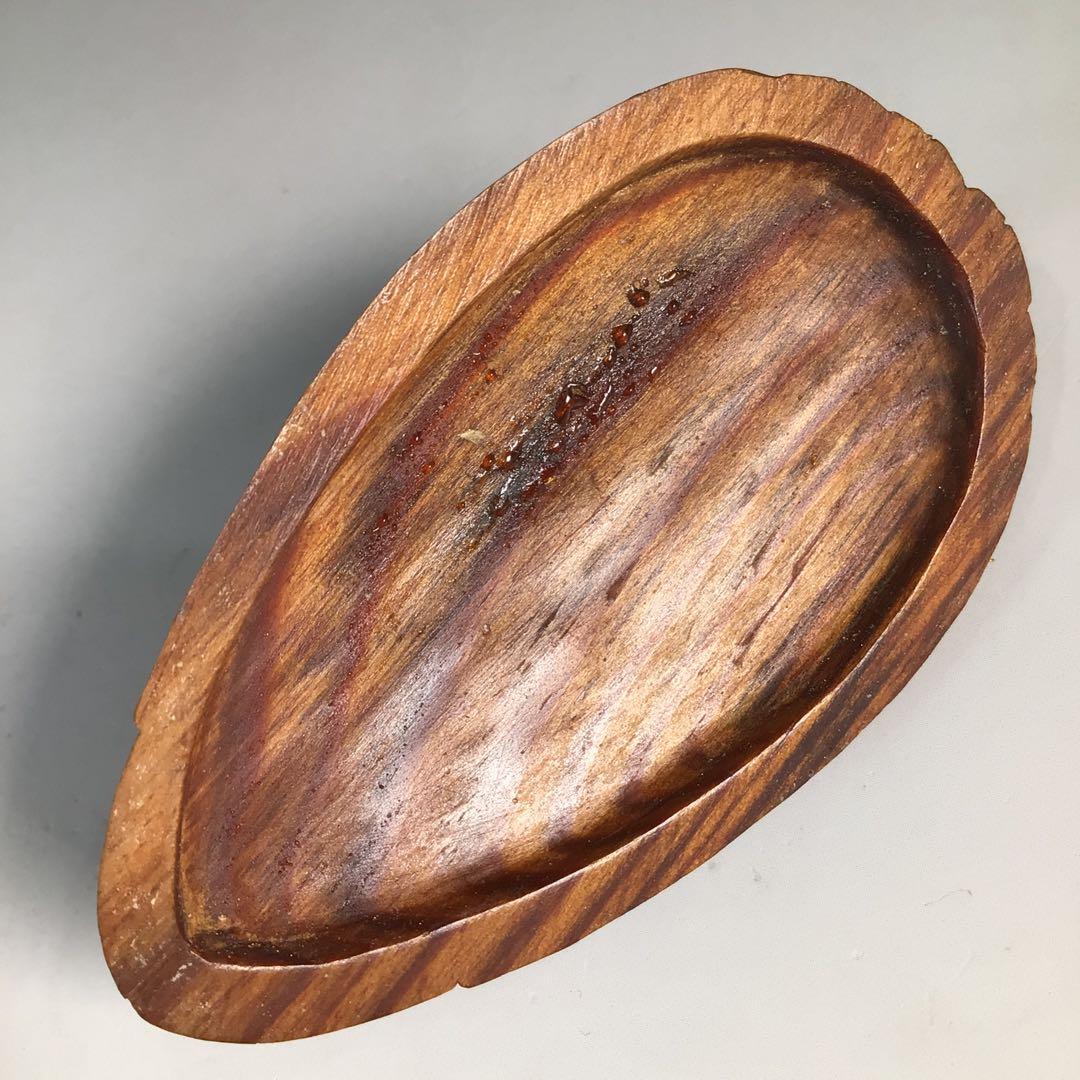 Ｎ４３３　香合　『浪華　高橋黄石作』『松材』『鶴香合』　共箱　茶道具　木工芸