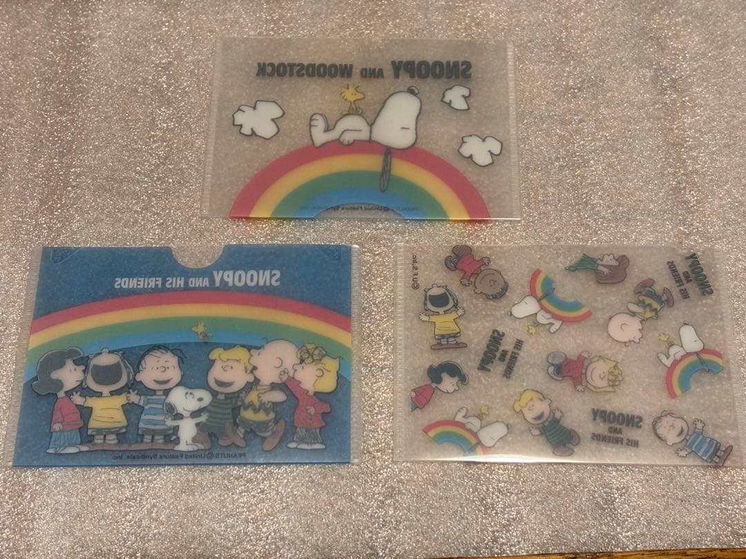 d*7様 スヌーピー ミニミニクリアファイル 3枚セット