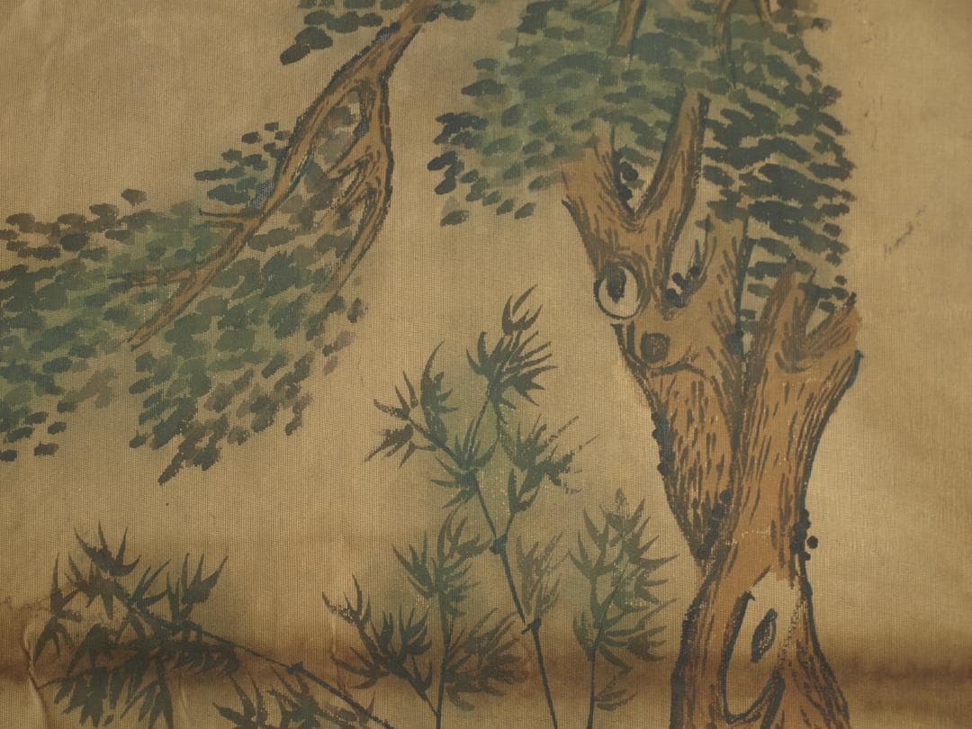 中国古美術 明時代の人物図　肉筆絵　激安骨董品 BD286A13-2